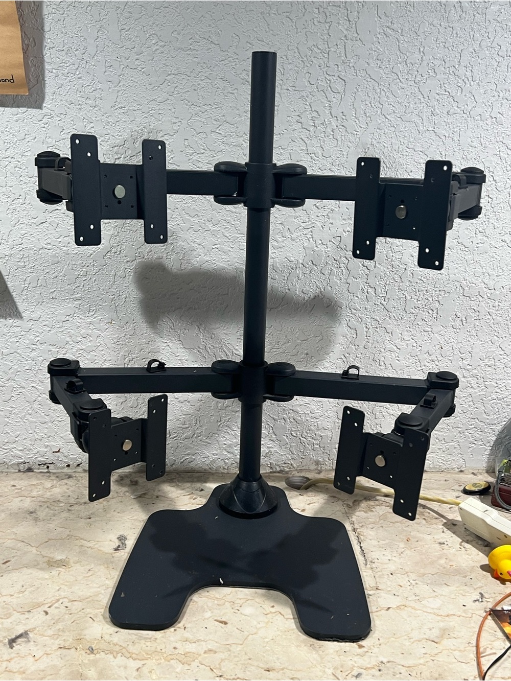 DELL Adjustable Quad Monitor Stand - Black